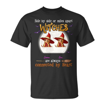 Personalized Fall Halloween Witch Friends T Shirt - Thegiftio UK