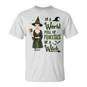 Personalized Fall Halloween Witch T Shirt - Thegiftio UK
