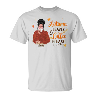 Personalized Fall Pumpkin Girl T Shirt - Thegiftio UK