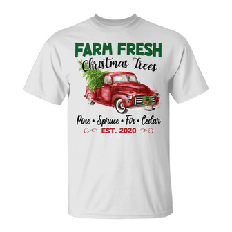 Personalized Family Farms Christmas Trees T Shirt - Thegiftio UK