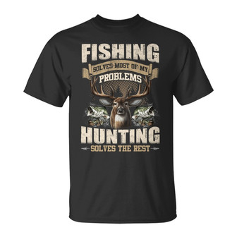 Personalized Fishing And Hunting T Shirt - Thegiftio UK