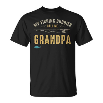 Personalized Fishing Buddies Dad Grandpa T Shirt - Thegiftio UK