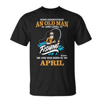 Personalized Fishing Dad Grandpa T Shirt - Thegiftio UK