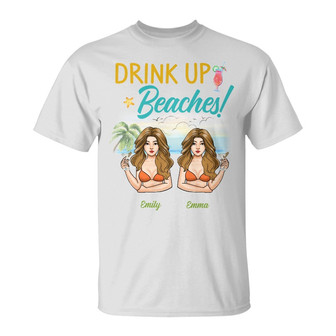 Personalized Friends Beach T Shirt - Thegiftio UK