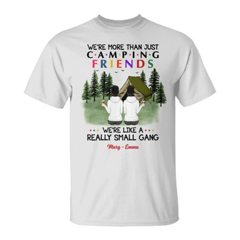 Personalized Friends Camping T Shirt - Thegiftio UK