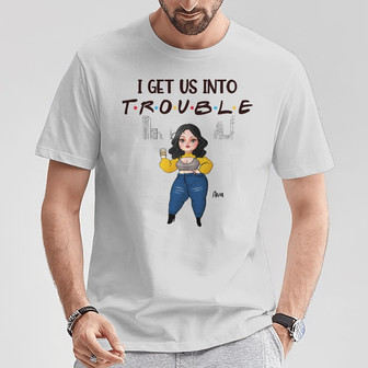 Personalized Friends Couple T Shirt - Thegiftio UK