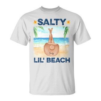 Personalized Friends Salty Lil Beach T Shirt - Thegiftio UK