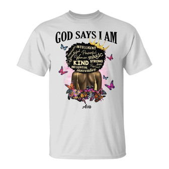 Personalized God Says I Am BWA T Shirt - Thegiftio UK