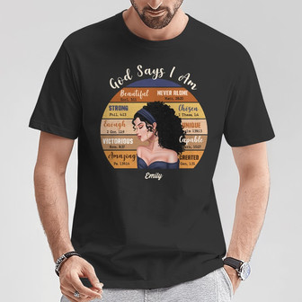 Personalized God Says I Am T Shirt - Thegiftio UK