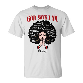 Personalized God Says T Shirt - Thegiftio UK
