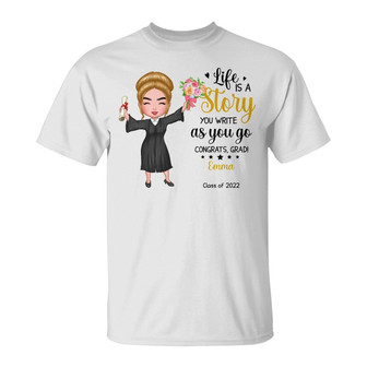 Personalized Graduation Girl 2022 T Shirt - Thegiftio UK