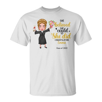 Personalized Graduation Girl 2022 T Shirt - Thegiftio UK