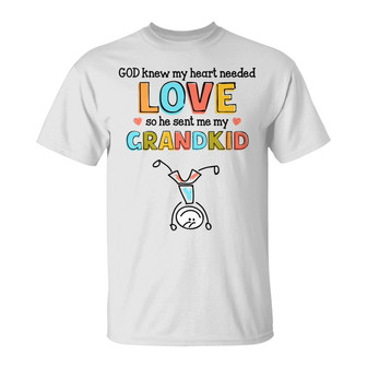 Personalized Grandkid Love Drawing T Shirt - Thegiftio UK