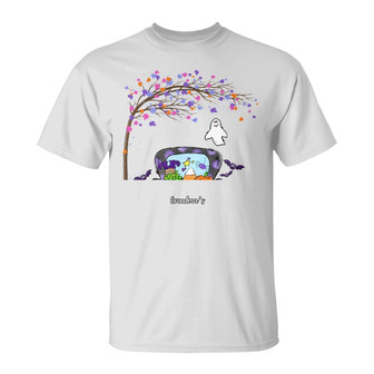 Personalized Grandma Boo Crew Fall Halloween T Shirt - Thegiftio UK