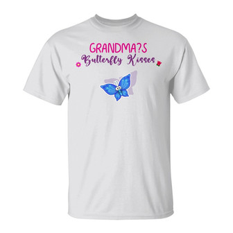 Personalized Grandma Butterfly White T Shirt - Thegiftio UK
