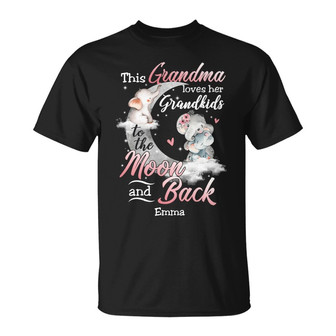 Personalized Grandma Elephant T Shirt - Thegiftio UK