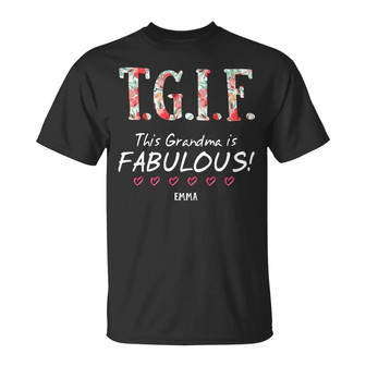 Personalized Grandma Fabulous T Shirt - Thegiftio UK