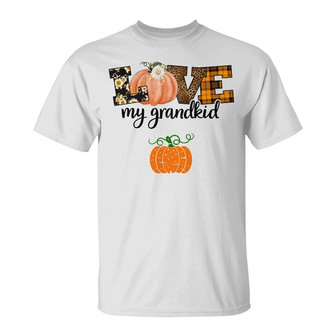 Personalized Grandma Grandkids Fall Halloween T Shirt - Thegiftio UK