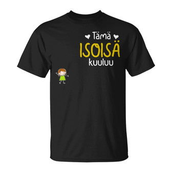 Personalized Grandma Grandpa Belongs Finnish Isoisä Isoäiti T Shirt - Thegiftio UK