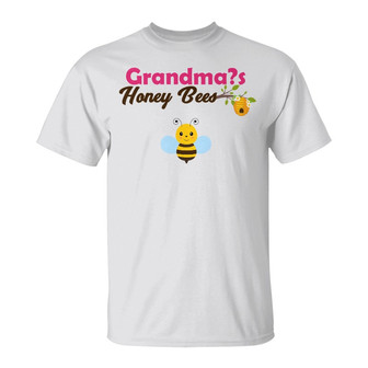 Personalized Grandma Honey Bees White T Shirt - Thegiftio UK