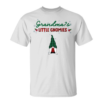 Personalized Grandma Little Gnomies Christmas T Shirt - Thegiftio UK