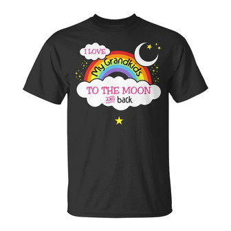Personalized Grandma Love To The Moon T Shirt - Thegiftio UK