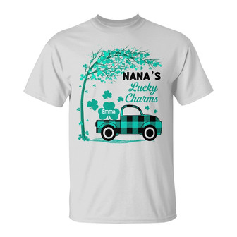 Personalized Grandma Patrick's Day Gifts, Grandma Lucky Charm T Shirt - Thegiftio UK
