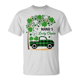 Personalized St Patrick's Day, Green Clover, Lucky Charm, Luck of the Irish Gifts, Grandma Patrick's Day T Shirt - Thegiftio UK
