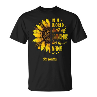 Personalized Grandma Sunflower T Shirt - Thegiftio UK