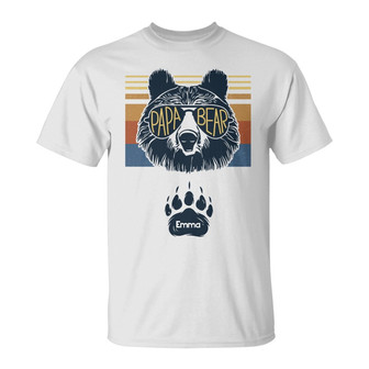 Personalized Grandpa Bear T Shirt - Thegiftio UK