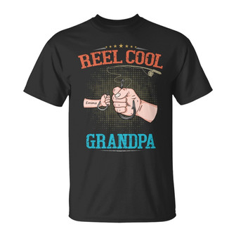Personalized Grandpa Dad Fishing T Shirt - Thegiftio UK