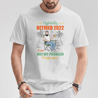 Personalized Grandpa Retired T Shirt - Thegiftio UK