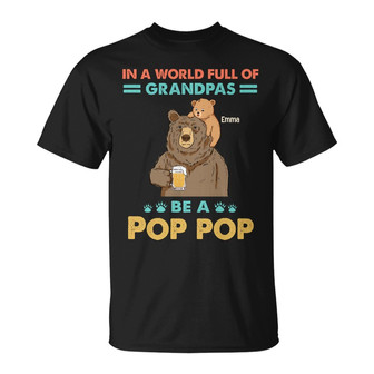 Personalized Grandpa T Shirt - Thegiftio UK