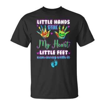 Personalized Grandparents Little Feet T Shirt - Thegiftio UK