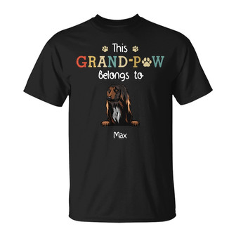 Personalized Grandpaw Dog Grandpa T Shirt - Thegiftio UK