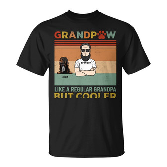 Personalized Grandpaw Dog T Shirt - Thegiftio UK