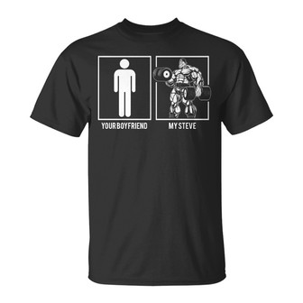 Personalized Gym Fitness Husband Boyfriend Son T Shirt - Thegiftio UK