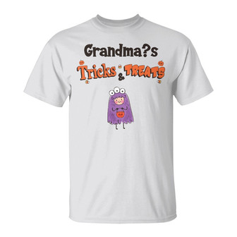 Personalized Halloween Grandma White T Shirt - Thegiftio UK