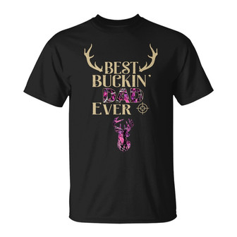 Personalized Hunting Bucking Dad Grandpa Ever T Shirt - Thegiftio UK