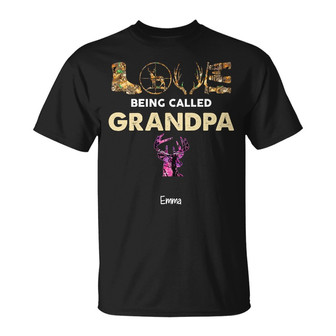 Personalized Hunting Dad Grandpa T Shirt - Thegiftio UK