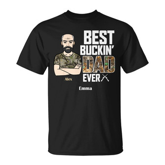 Personalized Hunting Dad Grandpa T Shirt - Thegiftio UK