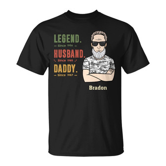 Personalized Hunting Dad Grandpa T Shirt - Thegiftio UK