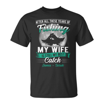 Personalized Husband Wife Fishing T Shirt - Thegiftio UK
