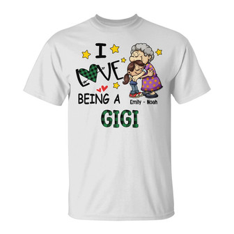 Personalized I Love Being A Mom Grandma T Shirt - Thegiftio UK