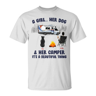 Personalized It's A Beautiful Thing A Girl and Her Dog T Shirt - Thegiftio UK