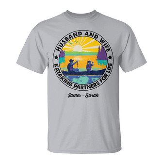 Personalized Kayaking White T Shirt - Thegiftio UK