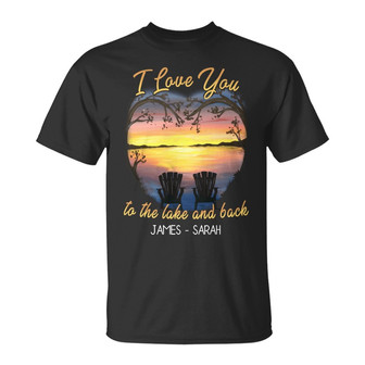 Personalized Lake Husband Wife T Shirt - Thegiftio UK