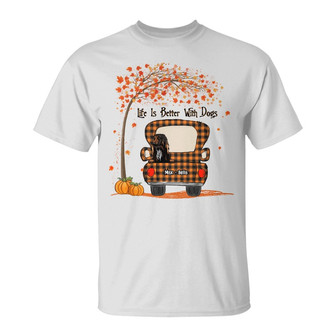 Personalized Life Is Better With Dog Fall Halloween T Shirt - Thegiftio UK