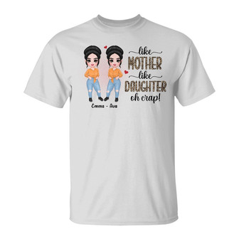 Personalized Like Mom Daughter T Shirt - Thegiftio UK