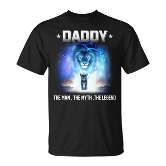 Personalized Lion Grandpa The Legend T Shirt - Thegiftio UK